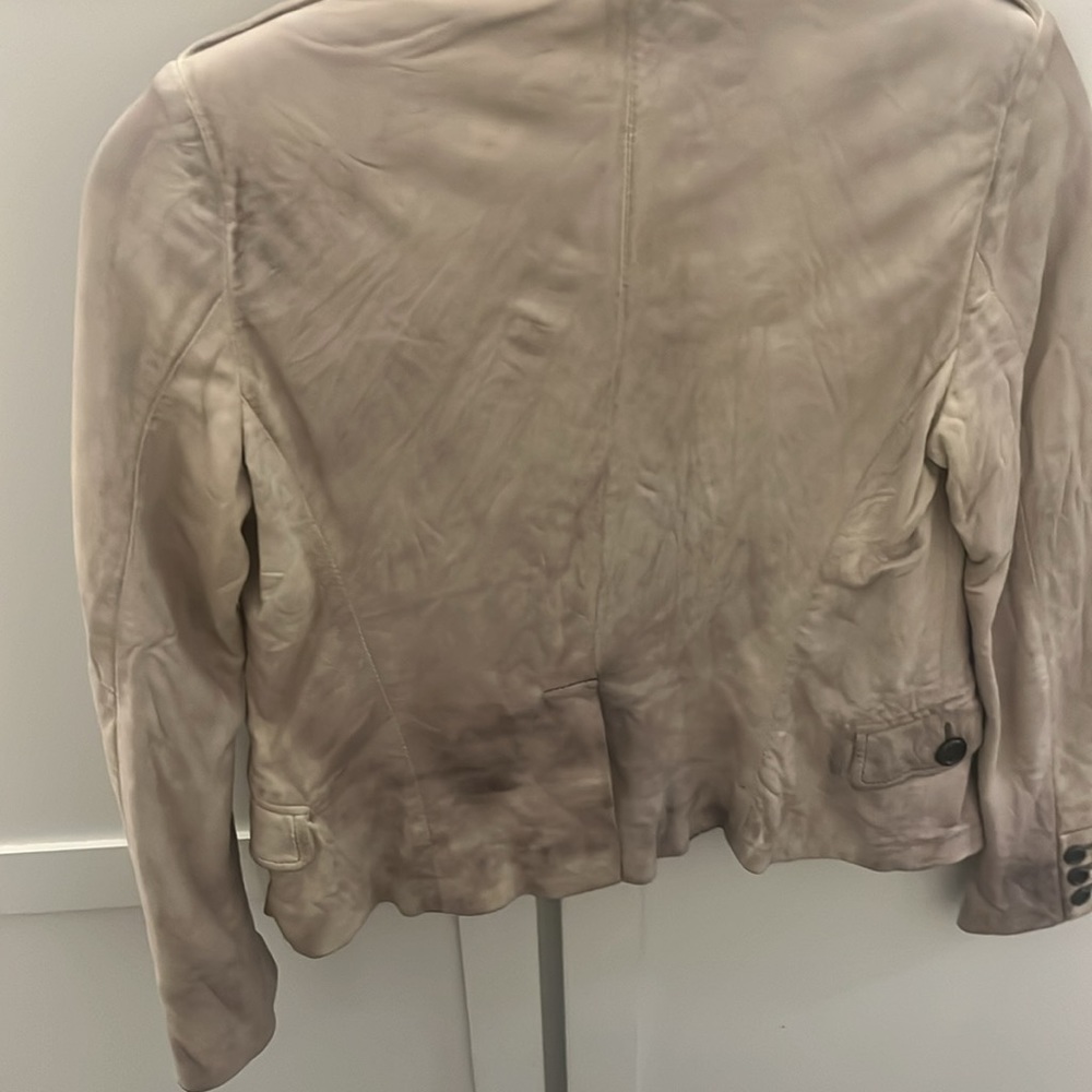 Distressed Leather Jacket - Picture 5 of 5